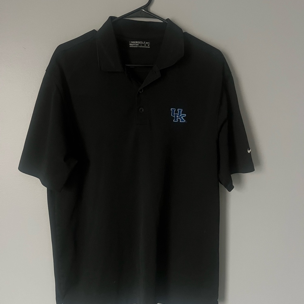 Black Nike Men's UK Golf Polo Kentucky Wildcats Shirt